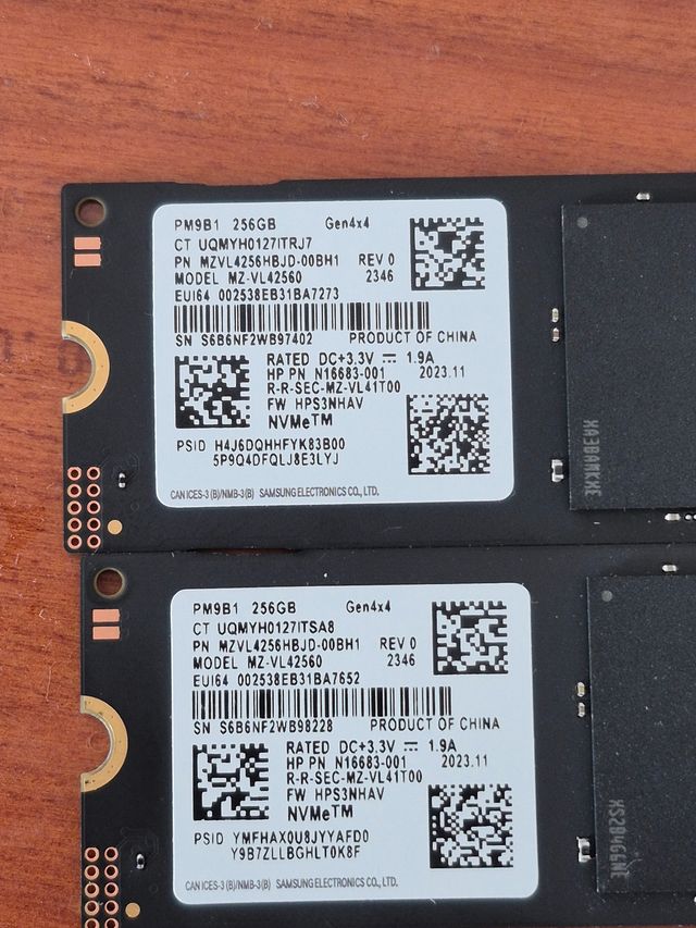 SSD M.2 NVMe Samsung 256GB