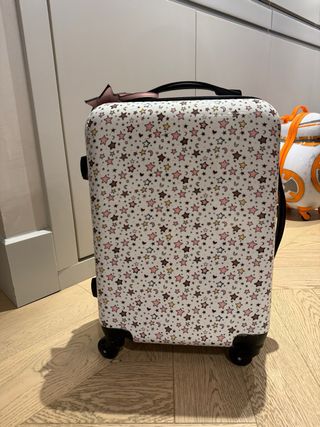 Maleta Parfois estrellas rosa y blanco