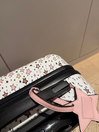 Maleta Parfois estrellas rosa y blanco