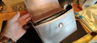 Bolso y Zapatos Italianos Di Sandro Marrón Dorado