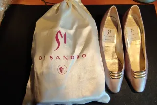 Bolso y Zapatos Italianos Di Sandro Marrón Dorado