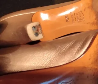 Bolso y Zapatos Italianos Di Sandro Marrón Dorado