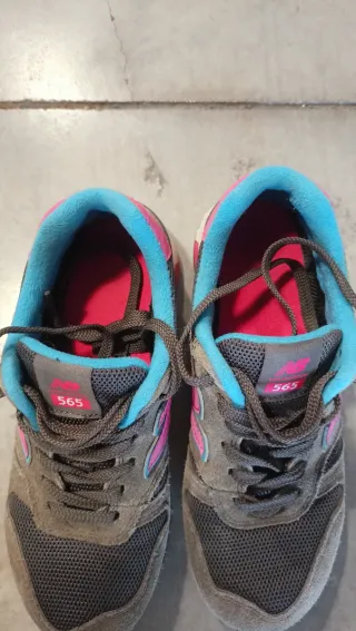 Zapatillas New Balance 565 Gris y Rosa