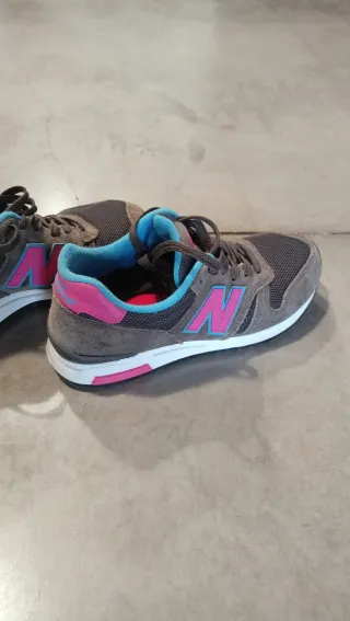 Zapatillas New Balance 565 Gris y Rosa