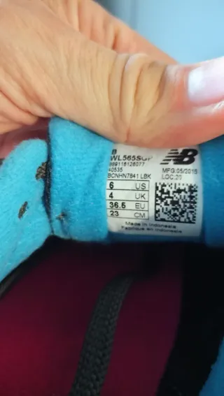 Zapatillas New Balance 565 Gris y Rosa