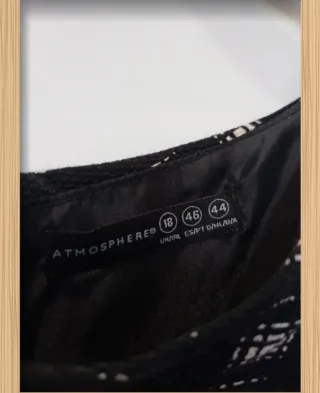 Vestido cuadros negro y blanco