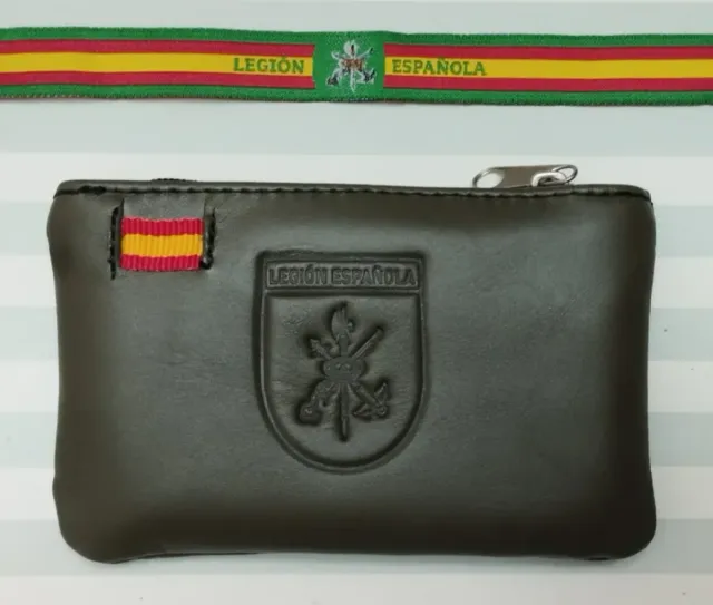 MONEDERO DE PIEL LEGIÓN + PULSERA A JUEGO
