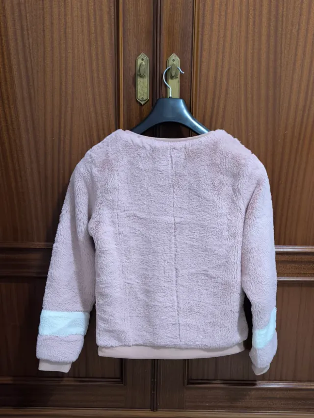 Sudadera niña pelo rosa