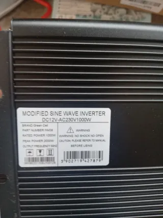 Inversor de Corriente GC 1000W/2000W