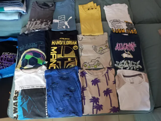Lote 12 camisetas niño Tallas 10-12
