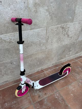 Patinete Oxelo Mid 7 blanco y rosa