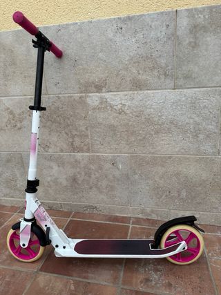 Patinete Oxelo Mid 7 blanco y rosa