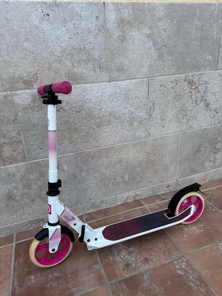 Patinete Oxelo Mid 7 blanco y rosa