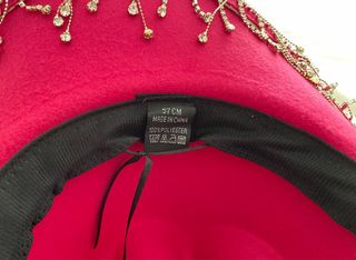 Sombrero cowboy fucsia con pedrería