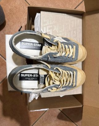 Golden Goose Superstar Beige/Blu