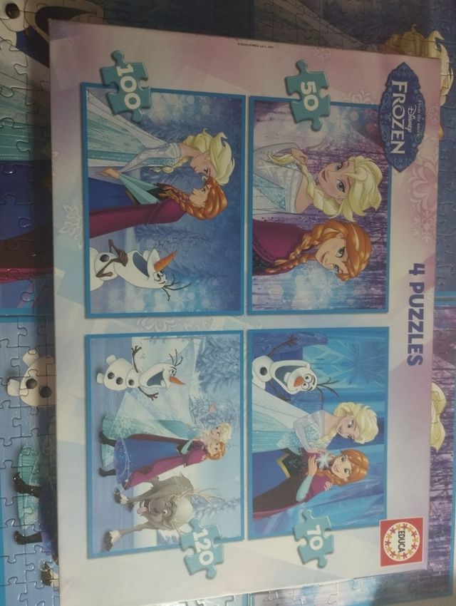 Puzzles Frozen 4 en 1
