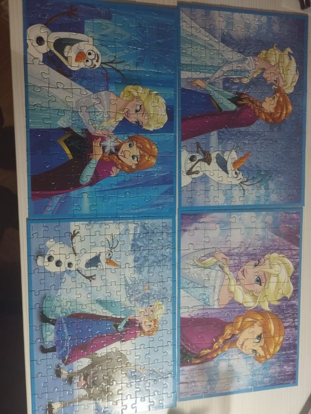 Puzzles Frozen 4 en 1