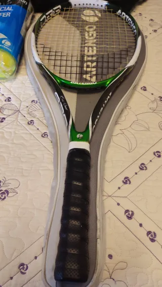 Pack 2 raquetas tenis, funda y 2 pack de 4 pelotas