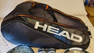 Pack 2 raquetas tenis, funda y 2 pack de 4 pelotas