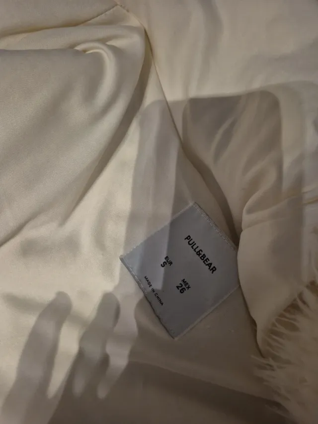 Giacca pelliccia sintetica bianca con cappuccio