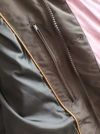 Parka hombre marron oscuro con capucha