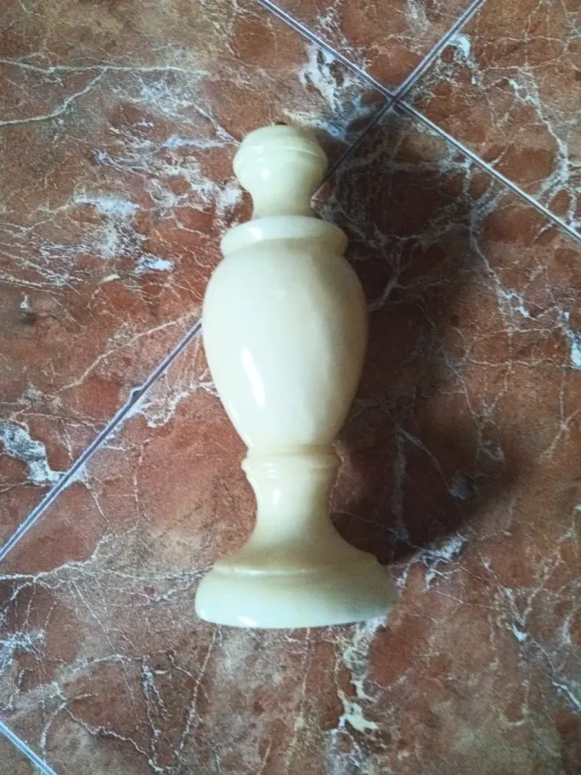 Pie de lámpara de mesa de piedra