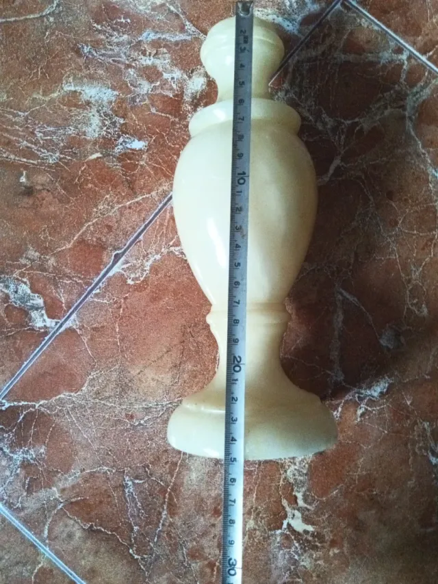 Pie de lámpara de mesa de piedra