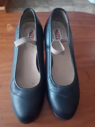 Zapatos Flamenca Happy Dance Negros