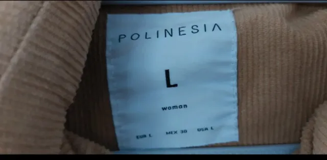 Chaqueta acolchada pana marrón