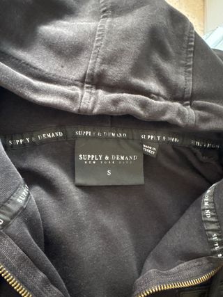 Sudadera Supply & Demand Negra Talla S