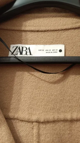 Abrigo paño lana oversize Zara