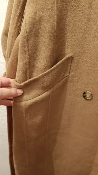 Abrigo paño lana oversize Zara