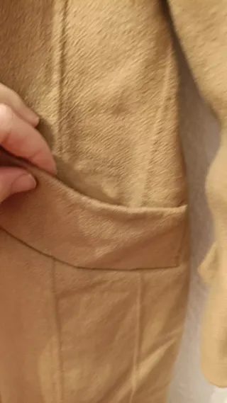 Abrigo paño lana oversize Zara