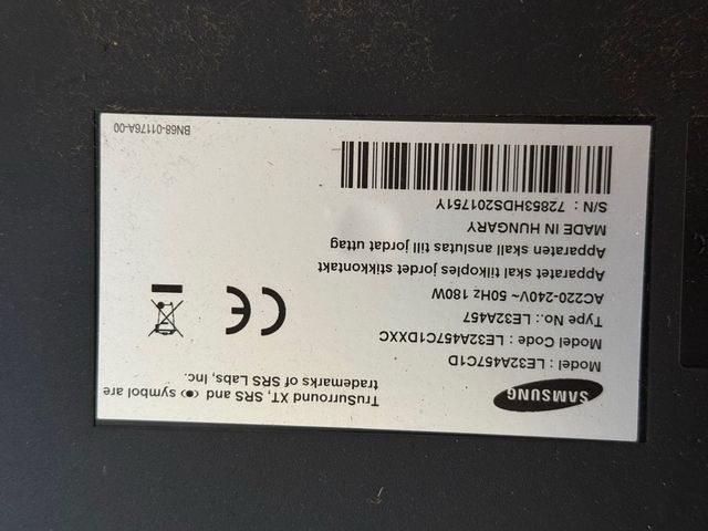 Televisor Samsung Negro