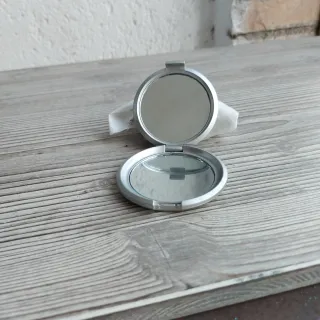 Specchietto da borsa argento