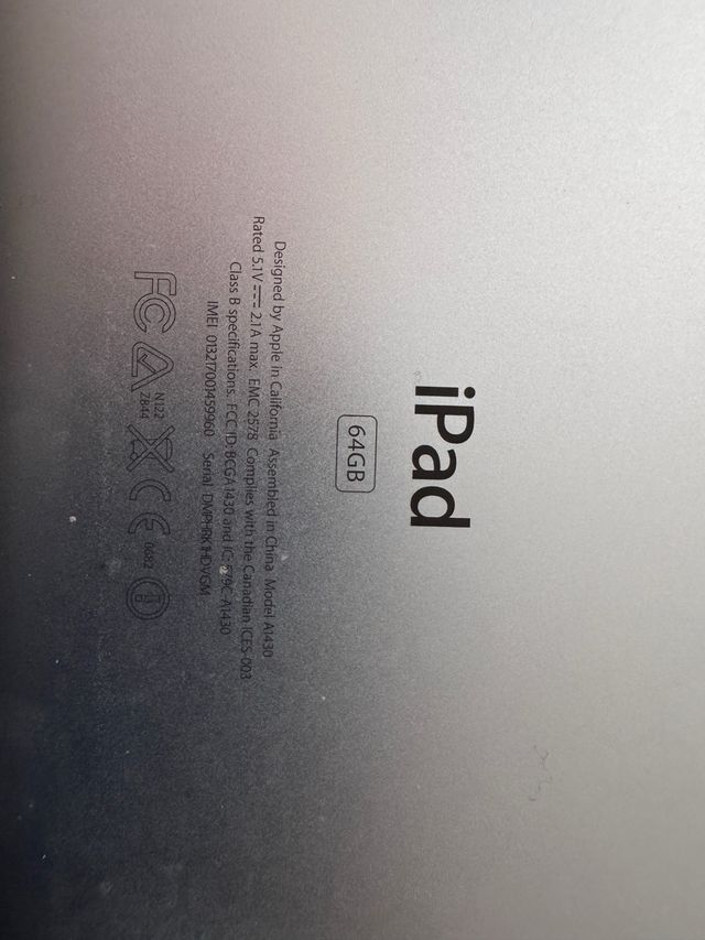 iPad 9.7 64GB Bianco