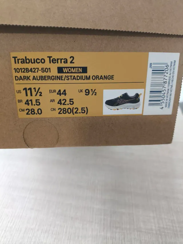 Asics Trabuco Terra 2 Talla 44 Nuevas Originales