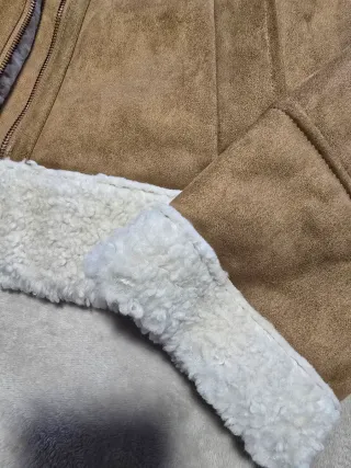 Cazadora Zara ante y borreguito Talla S