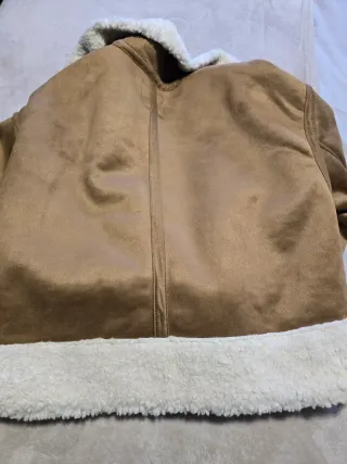 Cazadora Zara ante y borreguito Talla S