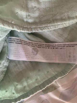 Blusa Mango Teal Volantes