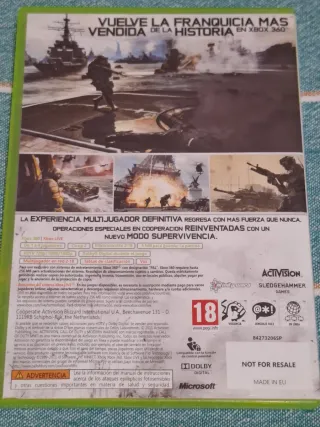 3 juegos de la serie Call of Duty para Xbox 360