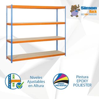 ✨ - SimonRack Estantería Metálica Almacenaje, Sin