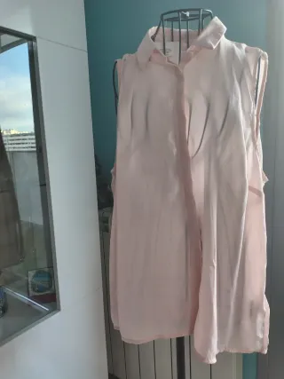 Blusa Pimkie sin mangas color rosa