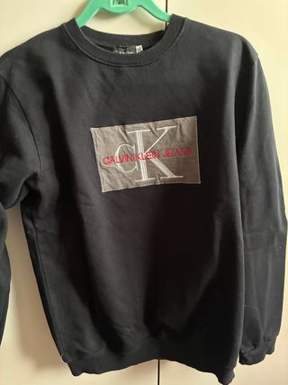 Sudadera Calvin Klein Jeans Negra