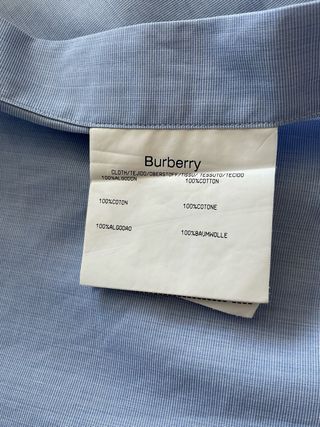 Camisa Burberry Talla M Azul