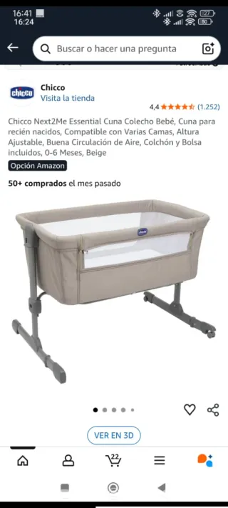 Minicuna colecho Chicco