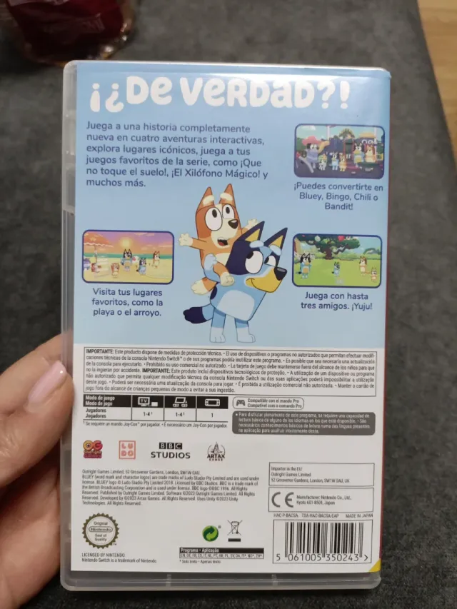 Bluey El Videojuego Nintendo Switch