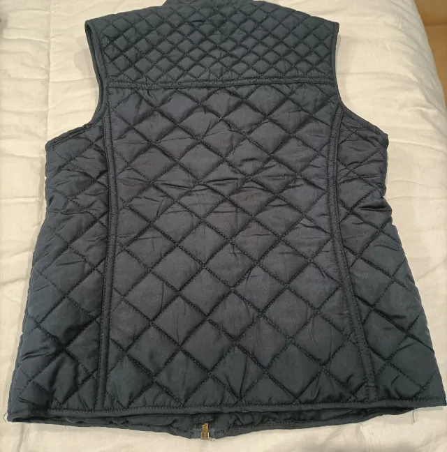 Chaleco acolchado niña, 6-7 años.Color azul marino