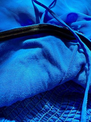 Abito elegante Gaudi blu paillettes