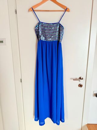 Abito elegante Gaudi blu paillettes